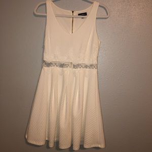 Sequin Hearts White Short Formal Dress
